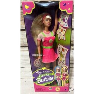 Sticker Craze Barbie 1997 NIB Mattel Doll 19224 Unopened